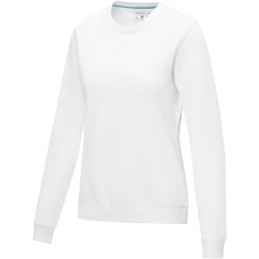 Logo trade promotional gifts image of: Jasper women’s organic recycled crewneck sweater