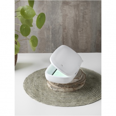 Logotrade promotional gift image of: Capsule UV smartphone sanitizer with 5W wireless charging pad