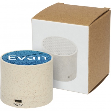 Logo trade promotional gifts picture of: Kikai wheat straw Bluetooth® speaker