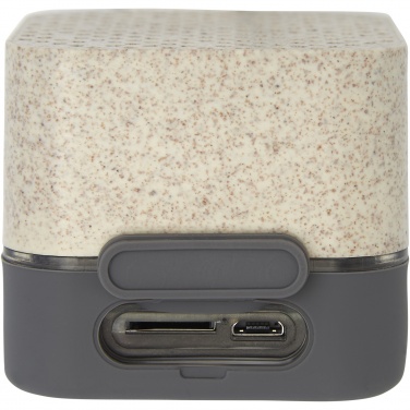 Logo trade promotional gifts image of: Aira wheat straw Bluetooth® speaker