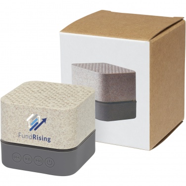 Logo trade promotional items image of: Aira wheat straw Bluetooth® speaker