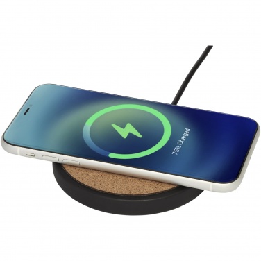 Logotrade advertising product image of: Kivi 10W limestone/cork wireless charging pad