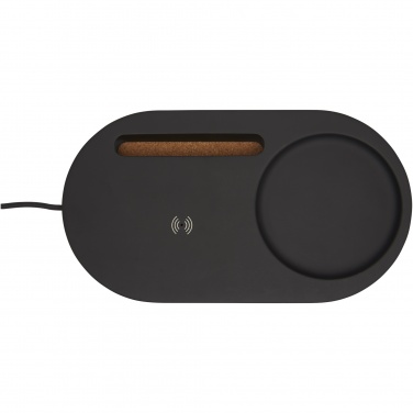 Logo trade business gift photo of: Klip 5W wireless charging desk organizer