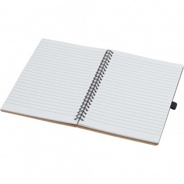 Logotrade corporate gifts photo of: Cobble A5 wire-o recycled cardboard notebook with stone paper