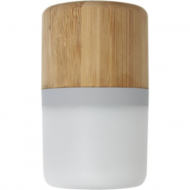 Logo trade promotional merchandise image of: Aurea bamboo Bluetooth® speaker with light 