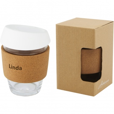 Logo trade business gift photo of: Lidan 360 ml borosilicate glass tumbler with silicone lid