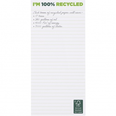 Logotrade advertising products photo of: Desk-Mate® 1/3 A4 recycled notepad