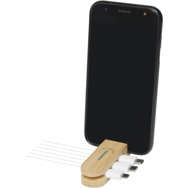 Logotrade promotional product picture of: Edulis bamboo cable manager 