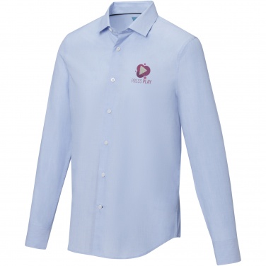 Logo trade corporate gifts picture of: Cuprite long sleeve men's organic shirt