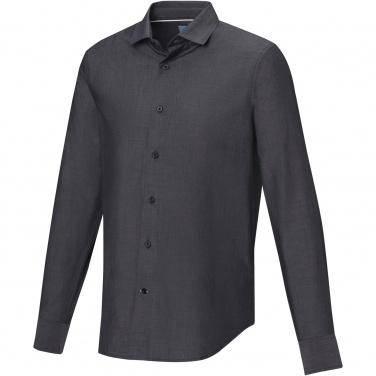 Logo trade corporate gifts picture of: Cuprite long sleeve men's organic shirt
