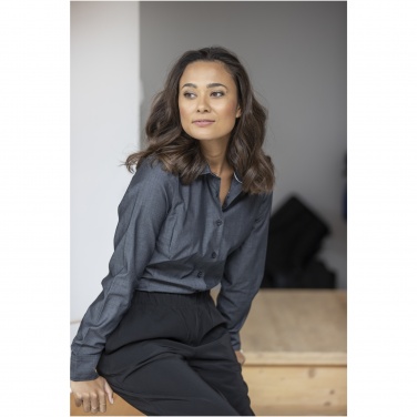 Logo trade corporate gift photo of: Cuprite long sleeve women's organic shirt