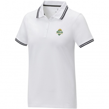 Logo trade promotional items picture of: Amarago short sleeve women's tipping polo