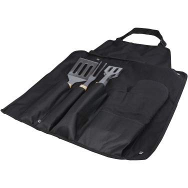Logo trade promotional giveaway photo of: Gril 3-piece BBQ tools set and glove 