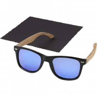 Logo trade advertising products picture of: Hiru rPET/wood mirrored polarized sunglasses in gift box