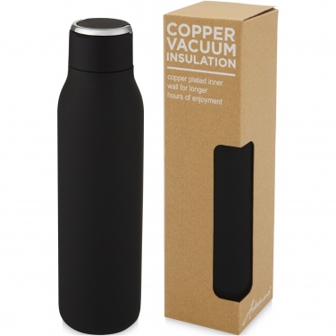 Logo trade business gifts image of: Marka 600 ml copper vacuum insulated bottle with metal loop