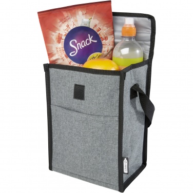 Logo trade promotional gifts image of: Reclaim 4-can GRS RPET cooler bag 5L
