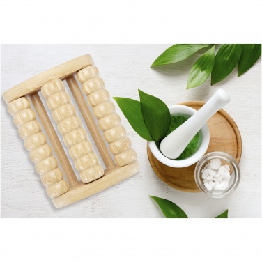 Logo trade promotional item photo of: Venis bamboo foot massager
