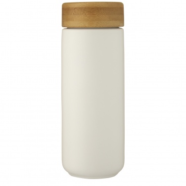 Logo trade advertising products image of: Lumi 300 ml ceramic tumbler with bamboo lid