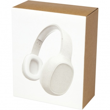 Logotrade corporate gift picture of: Riff wheat straw Bluetooth® headphones with microphone