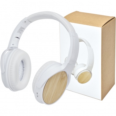 Logotrade promotional items photo of: Athos bamboo Bluetooth® headphones with microphone