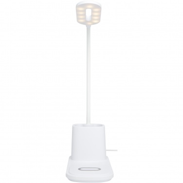 Logo trade corporate gift photo of: Bright desk lamp and organizer with wireless charger