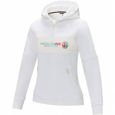 Logotrade advertising product picture of: Sayan women's half zip anorak hooded sweater