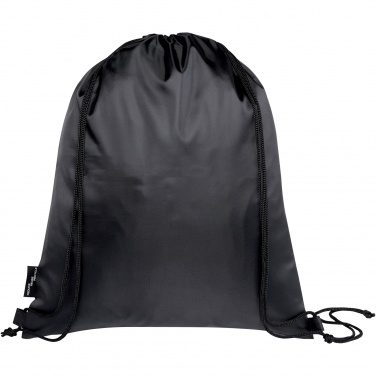 Logo trade promotional gift photo of: Ash recycled foldable drawstring bag 7L