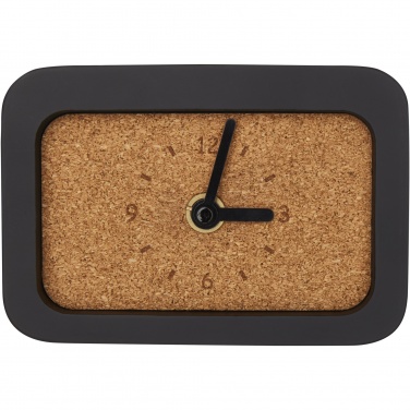 Logo trade promotional giveaways picture of: Momento wireless limestone charging desk clock