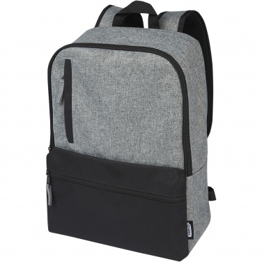 Logo trade promotional gifts image of: Reclaim 15" GRS recycled two-tone laptop backpack 14L