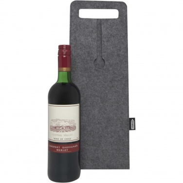 Logo trade promotional merchandise picture of: Felta 75 cl GRS recycled felt wine bag
