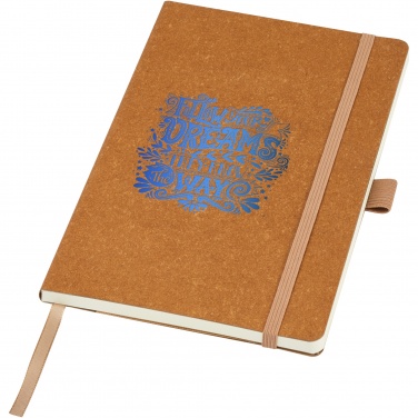 Logotrade promotional product picture of: Kilau recycled leather notebook 