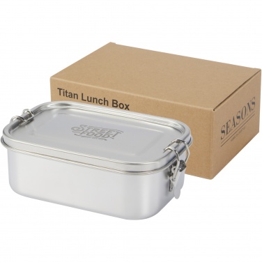 Logo trade business gift photo of: Titan recycled stainless steel lunch box