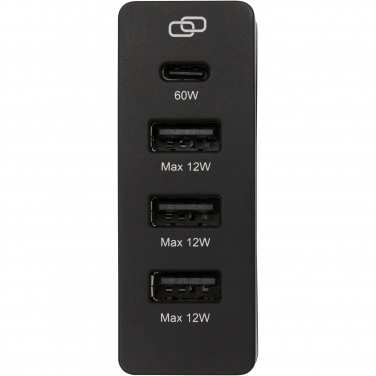 Logo trade business gifts image of: ADAPT 72W recycled plastic PD power station