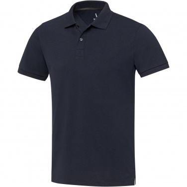 Logo trade corporate gifts picture of: Emerald short sleeve unisex Aware™ recycled polo