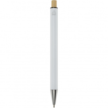 Logo trade promotional giveaway photo of: Cyrus recycled aluminium ballpoint pen (blue ink)