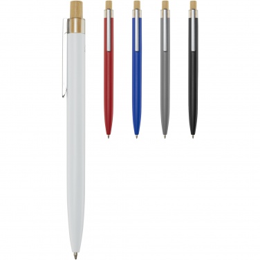 Logo trade advertising products picture of: Nooshin recycled aluminium ballpoint pen  (blue ink)