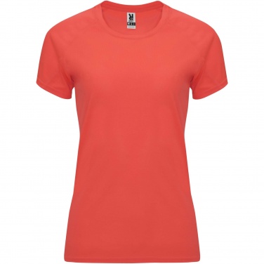 Logo trade advertising products image of: Bahrain short sleeve women's sports t-shirt