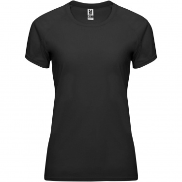 Logo trade advertising products image of: Bahrain short sleeve women's sports t-shirt