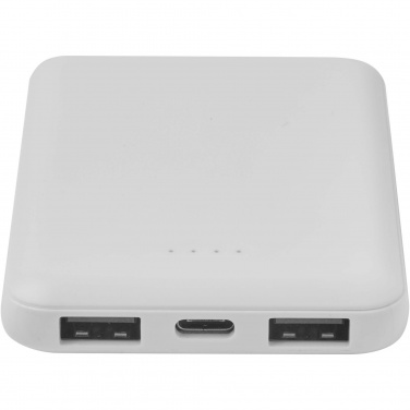 Logo trade promotional giveaways image of: Asama 5000 mAh Type-C recycled plastic power bank