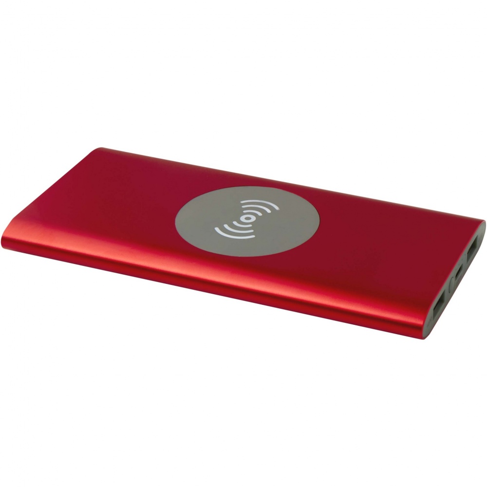 Logo trade promotional product photo of: Juice 8000 mAh Type-C recycled aluminium wireless power bank