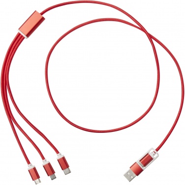 Logotrade promotional item picture of: Versatile 5-1 recycled aluminium charging cable