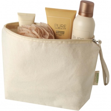 Logotrade promotional items photo of: Orissa 180 g/m² organic large accessory pouch 3L