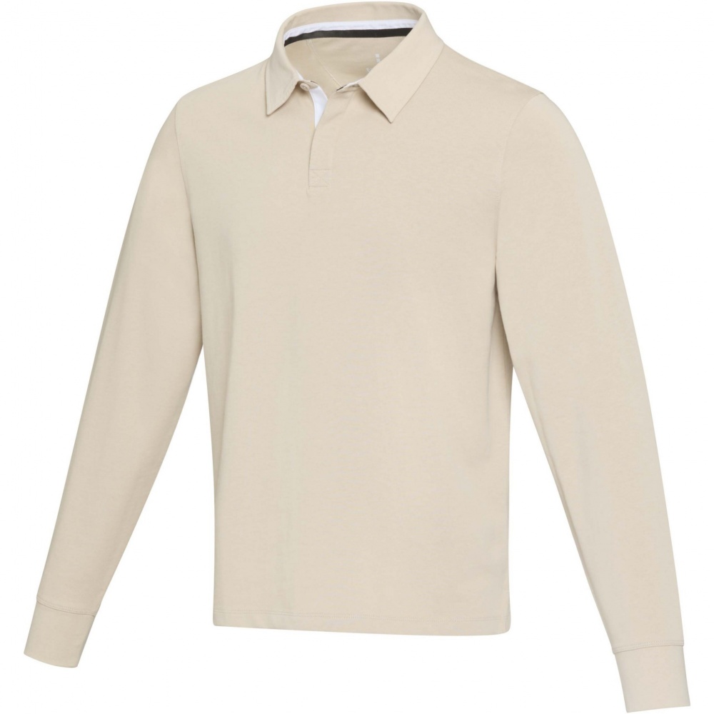 Logotrade promotional giveaway image of: Clyde unisex organic rugby polo sweatshirt