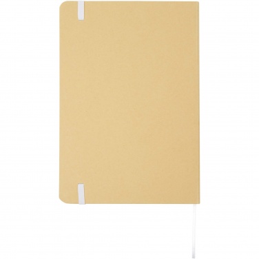 Logo trade advertising product photo of: Nelida A5 recycled cardboard hard cover notebook