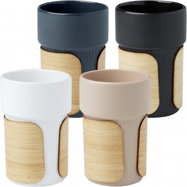 Logotrade promotional item picture of: Tumbler Fika 340 ml with bamboo sleeve