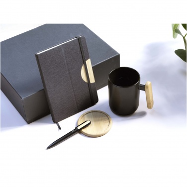 Logo trade promotional merchandise image of: Laura A5 hard cover notebook and ballpoint pen gift set