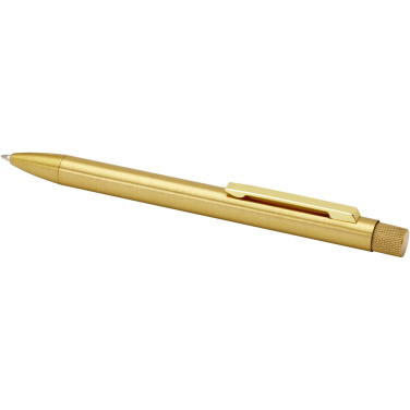 Logotrade promotional gift image of: Beatriz recycled brass ballpoint pen