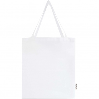 Logotrade promotional gift picture of: Madras 140 g/m² GRS recycled cotton gusset tote bag