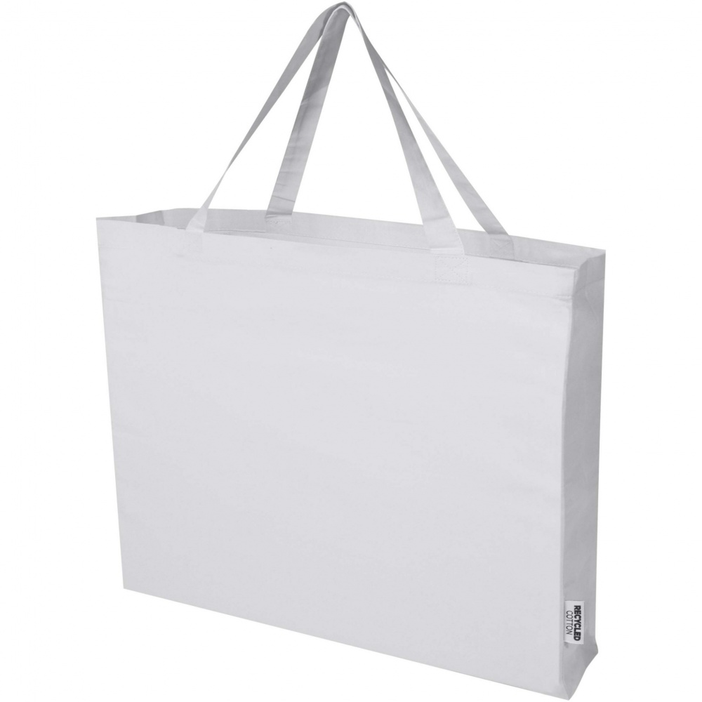 Logo trade advertising products picture of: Odessa 220 g/m² GRS recycled cotton large tote bag