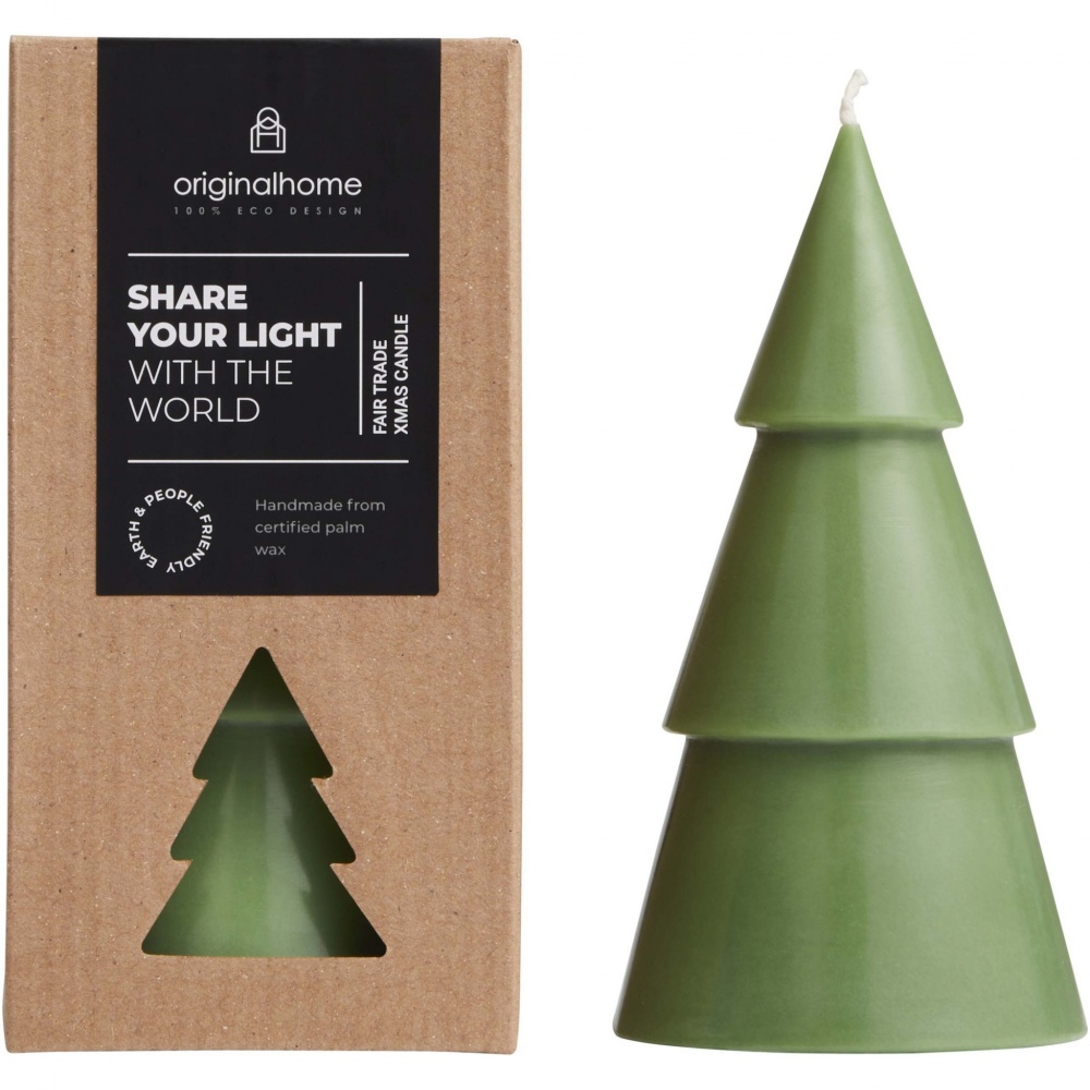 Logo trade business gifts image of: Originalhome Xmas tree candle - L